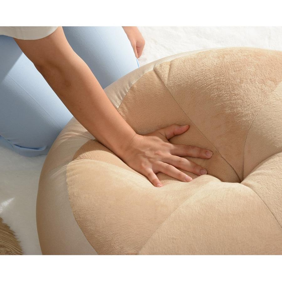 ベージュ 円形クッション 直径約60cm ベージュ 円形クッション 直径約60cm