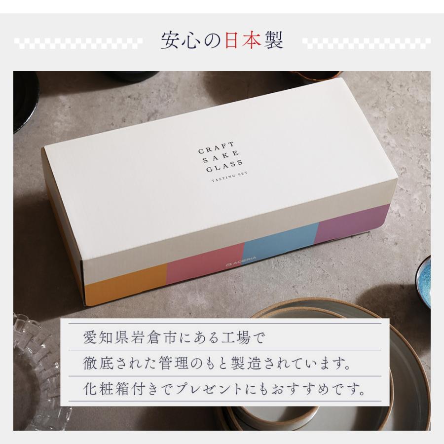 ADERIA 日本酒 飲み比べ グラス セット クラフトサケグラス