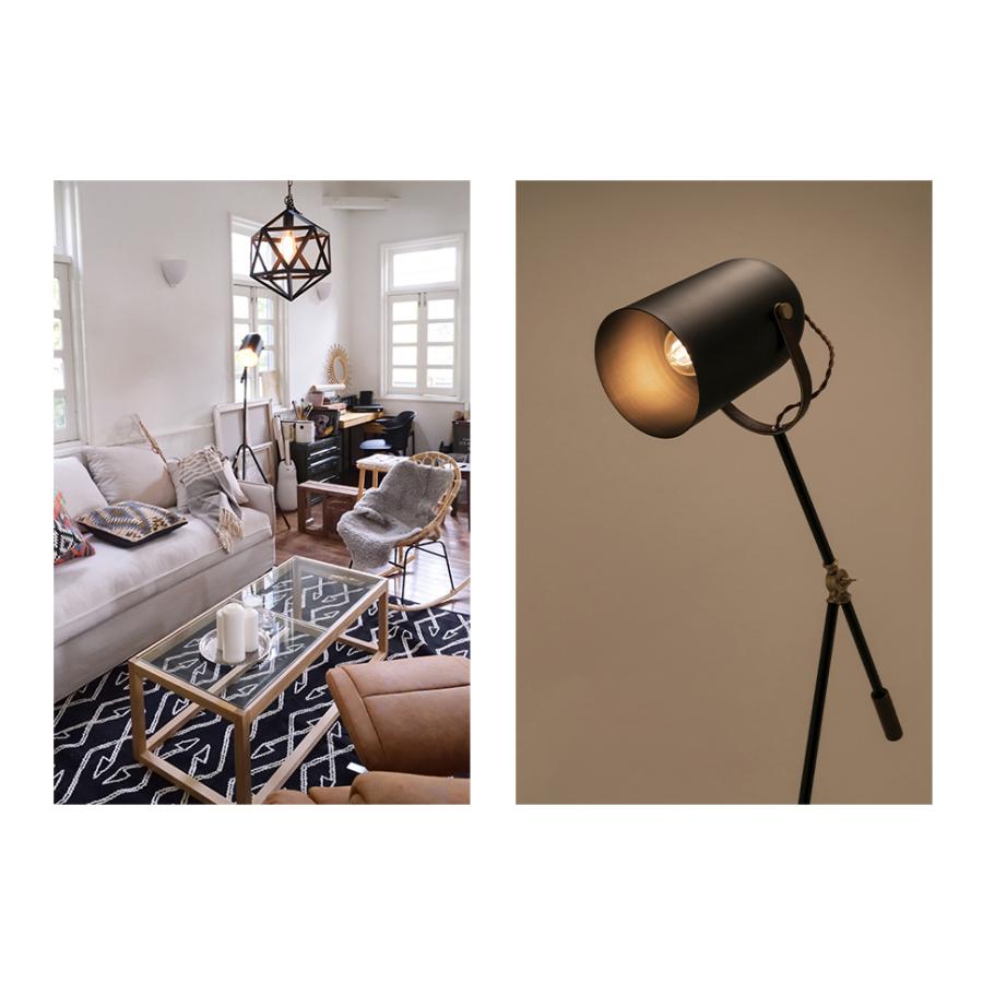 東谷 スタンドライト 暖色 照明 三脚 おしゃれ 上品 シンプル エジソン