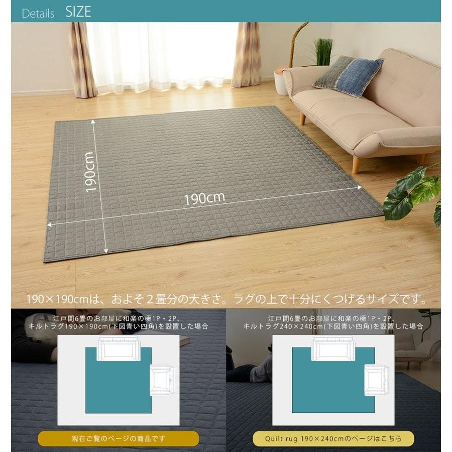 セルタン ラグ 洗える おしゃれ 大サイズ 190×190cm b86-rug