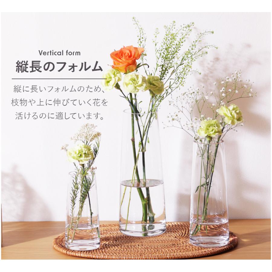 Clay（クレイ） 花瓶 花器 コニカグラス CONICAGLASS Sサイズ クリア