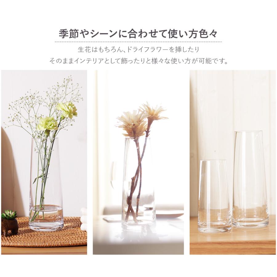 Clay（クレイ） 花瓶 花器 コニカグラス CONICAGLASS Mサイズ クリア