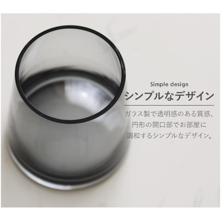 Clay（クレイ） 花瓶 花器 コニカグラス CONICAGLASS 12Φ 13H 透明