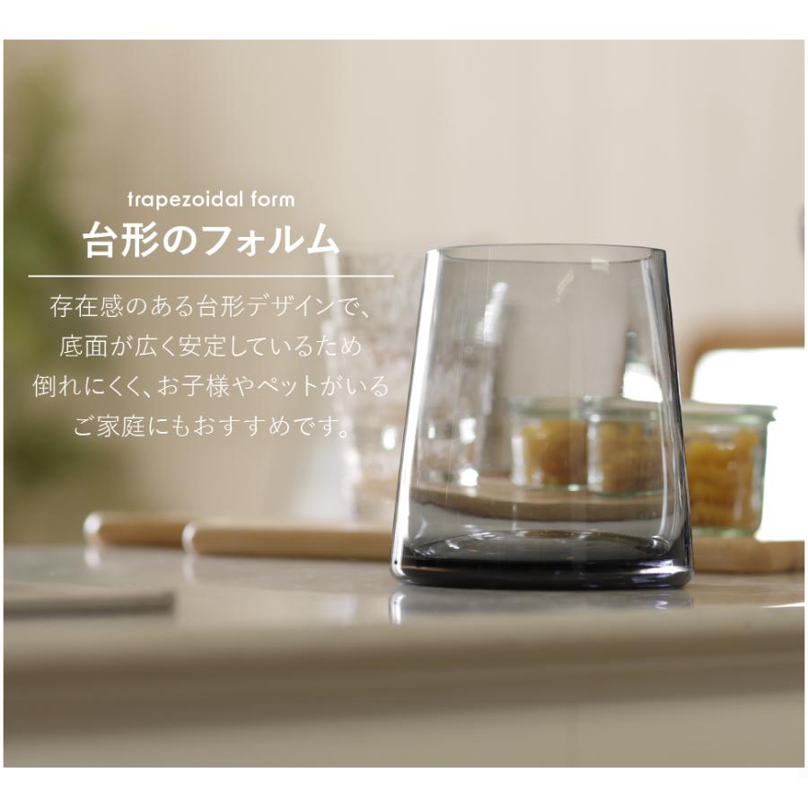 Clay（クレイ） 花瓶 花器 コニカグラス CONICAGLASS 12Φ 13H 透明