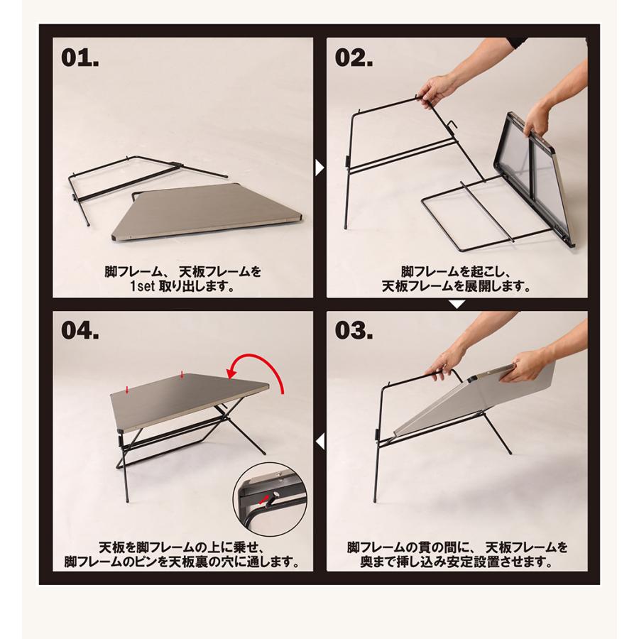 新品 Hang Out ハングアウト アーチテーブルステンレス3点セット Hang Out ハングアウト Arch Table(Stainless Top) アーチ