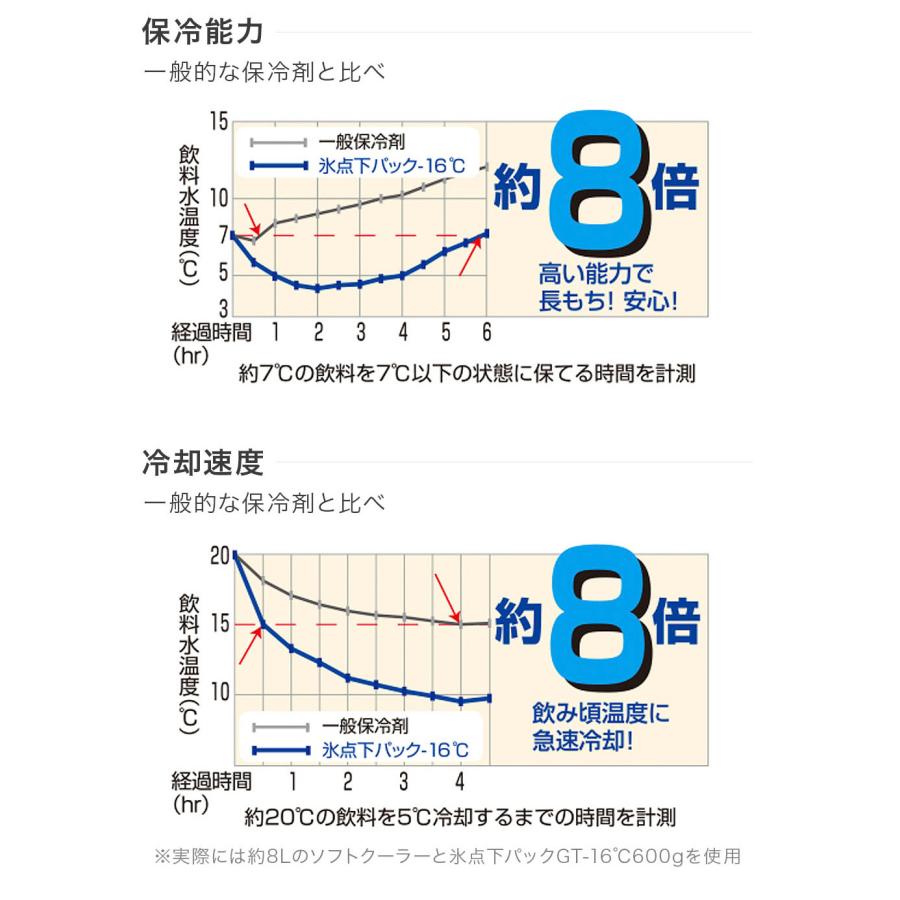 ロゴス LOGOS ３個セット 氷点下パックGT-16℃・ハード1200g アウトドア キャンプ 防災 保冷剤｜cellutane001｜04