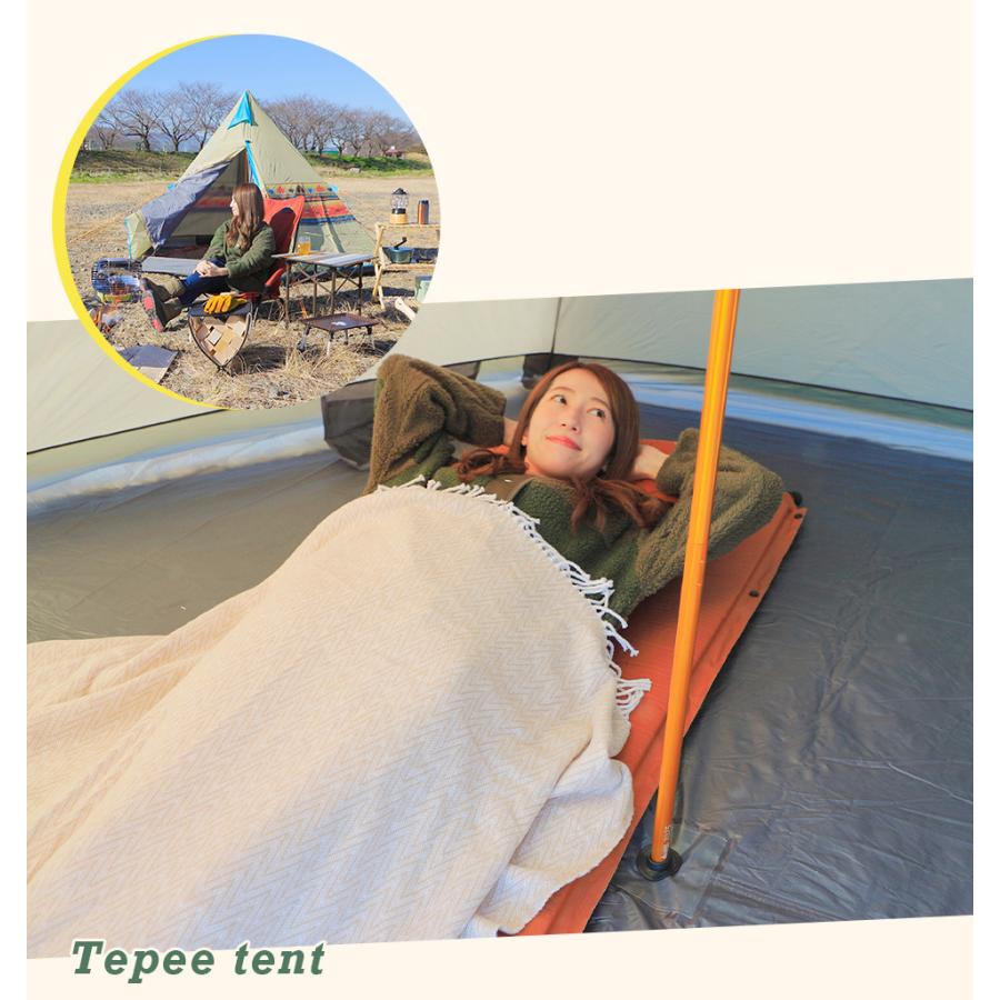 LOGOS ロゴス テント ティピーテント ワンポール 3人用 防水 撥