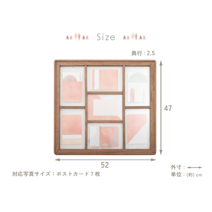 セルタン フォトフレーム 写真立て ポストカードサイズ 写真 絵画 多面