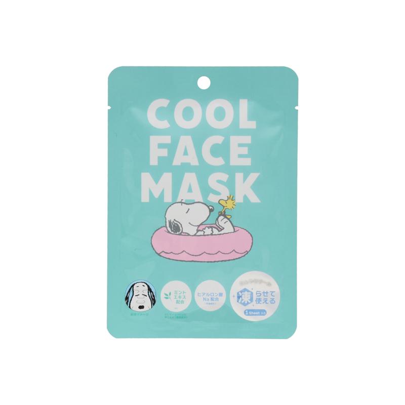 SHOBIDO スヌーピー クールシリーズ クールフェイスマスク ＜GREEN＞ 1