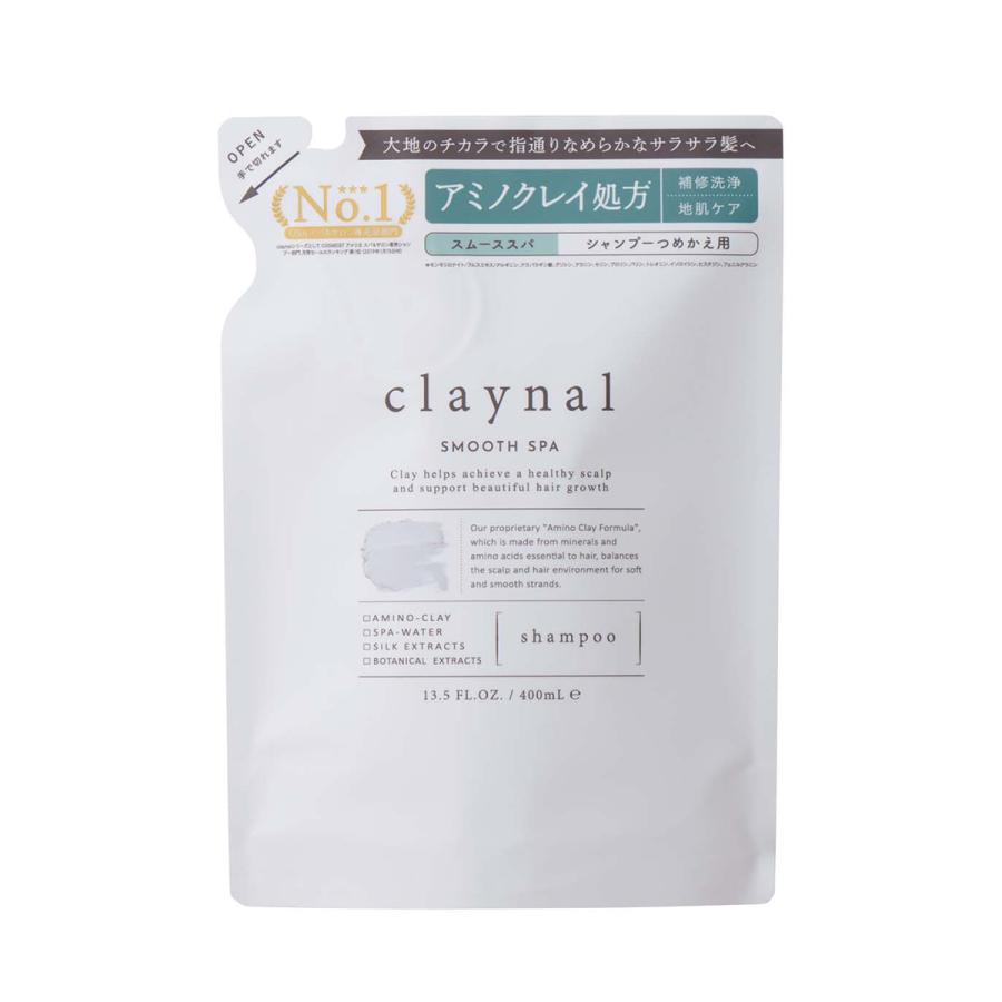 トップ Claynal クレイナル スムーススパ シャンプー つめかえ 400ml Aynaelda Com