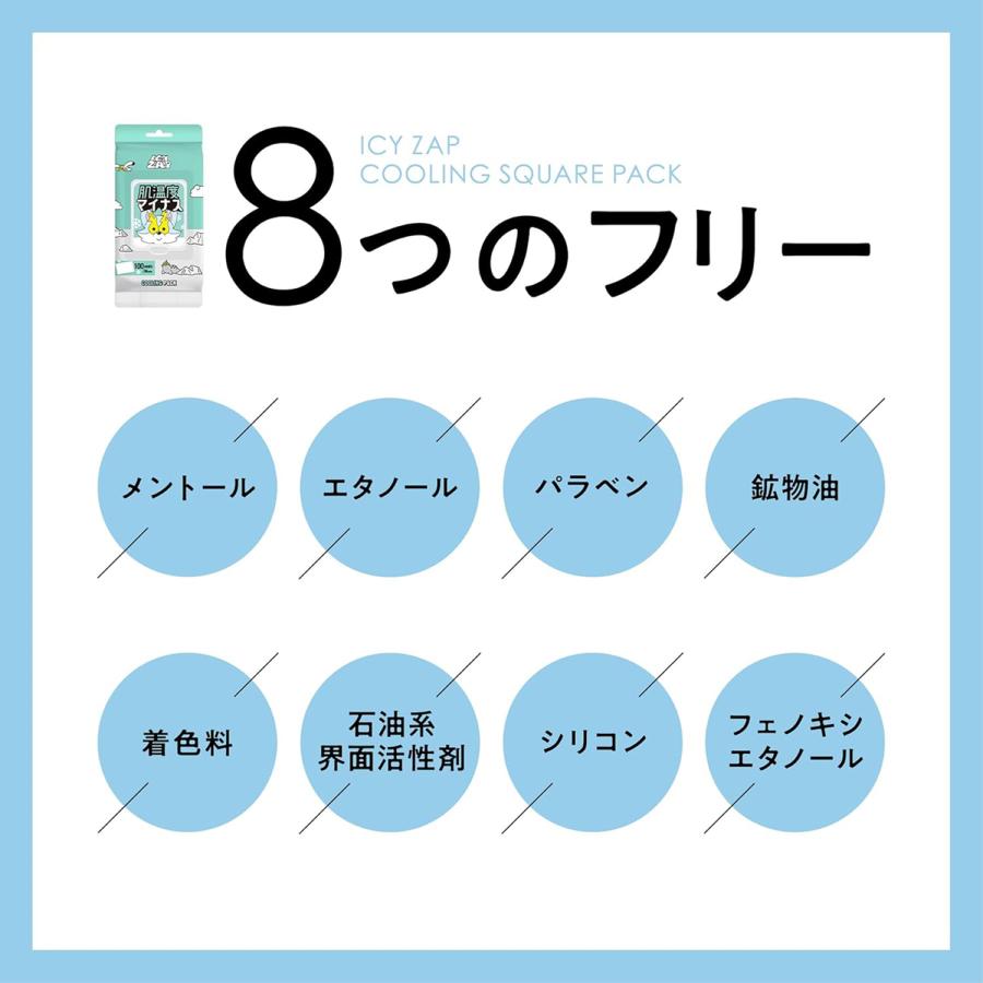 BRIDGE ICY ZAP アイシーザップ クーリングスクエアパック 100枚入り
