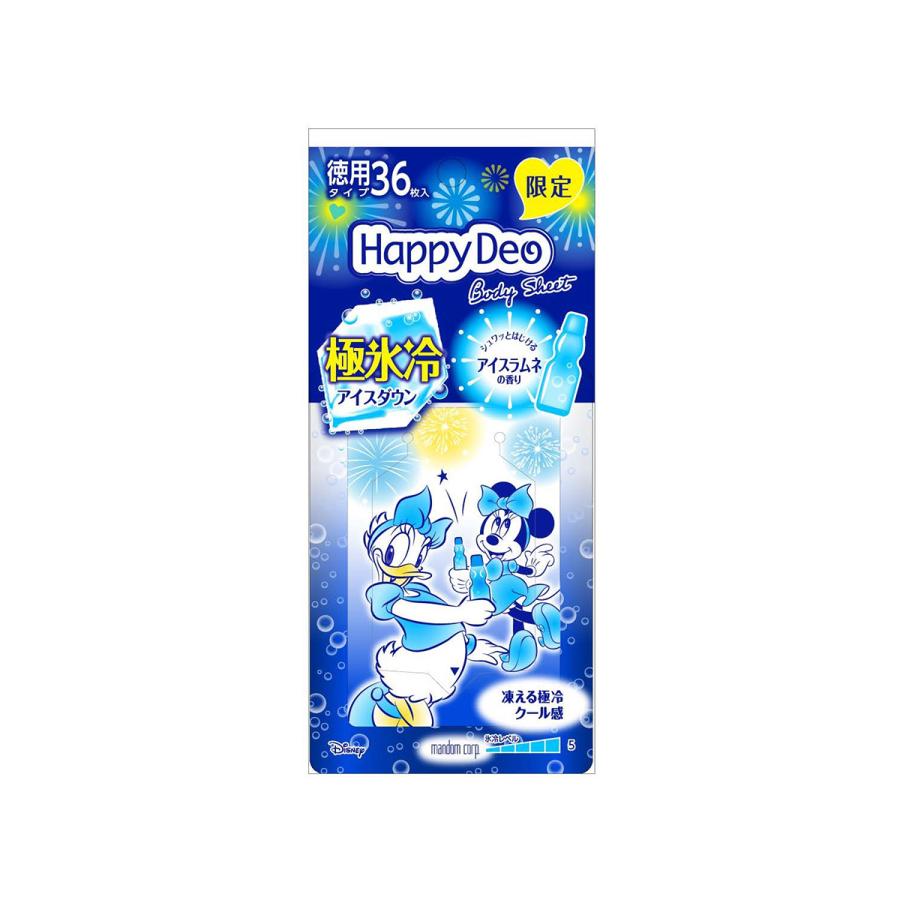 全品送料無料 マンダム ハッピーデオ ボディシート 極氷冷アイスダウン アイスラムネ 徳用36枚 Columbiatools Com