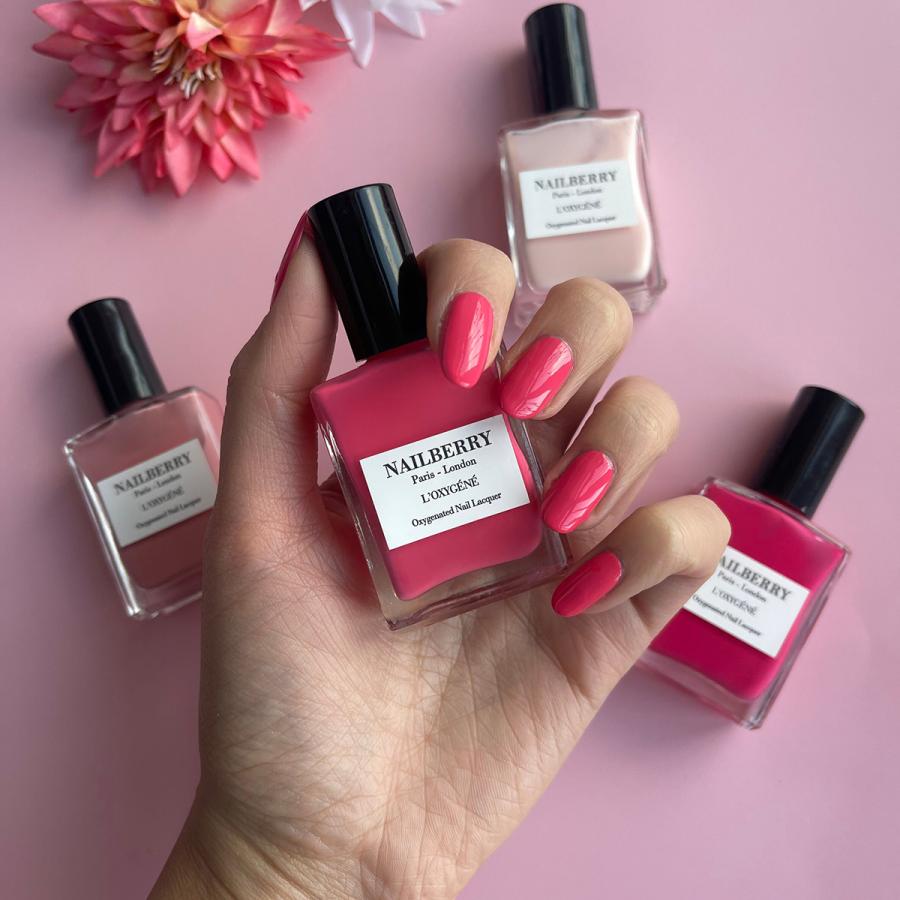 NAILBERRY ネイルベリー　ネイルポリッシュ　3色セット　ヴィーガン NAILBERRY ネイルベリー ネイルポリッシュ BUBBLEGUM バブルガム 15mL