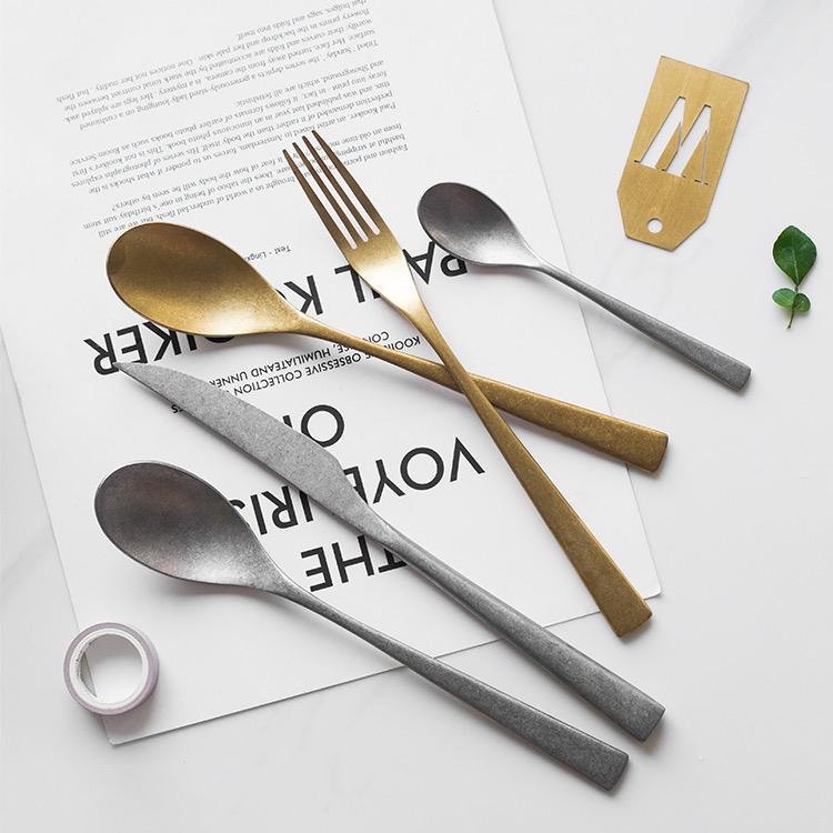 カトラリー ナイフ フォーク スプーン ディナー ゴールド シルバー マット おしゃれ プレゼント ギフト Cn Cena瀬奈 通販 Yahoo ショッピング