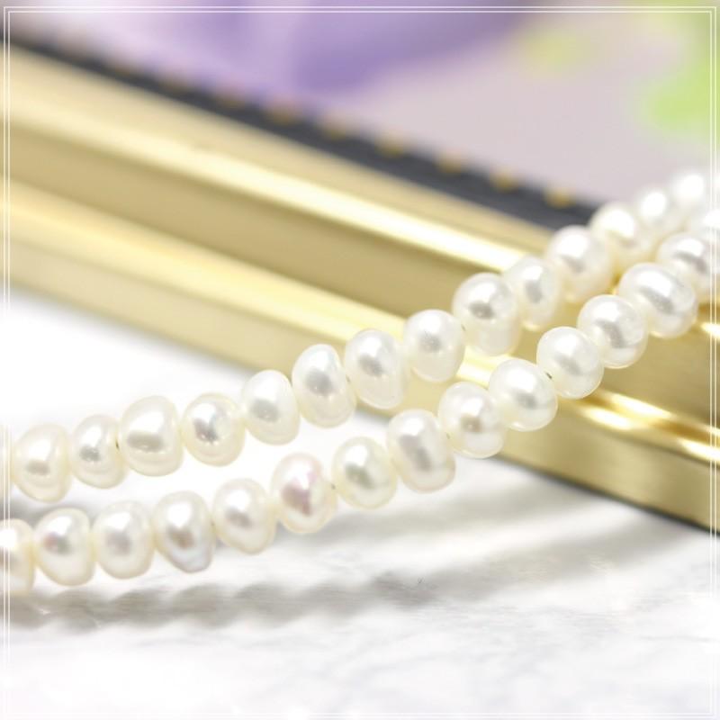 ネックレス 淡水パール ロングネックレス 100cm 120cm レディース アクセサリー パール アレルギー 結婚式 30代 40代 ロング ロングネックレス   爆買の画像