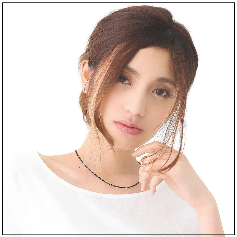 ブラックスピネルネックレス 2mm 40cm 45cm ブラックストーン