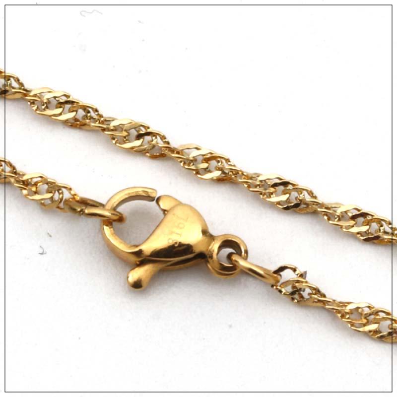 SUS316L チェーン ネックレス ボックス カラー サージカルステンレス