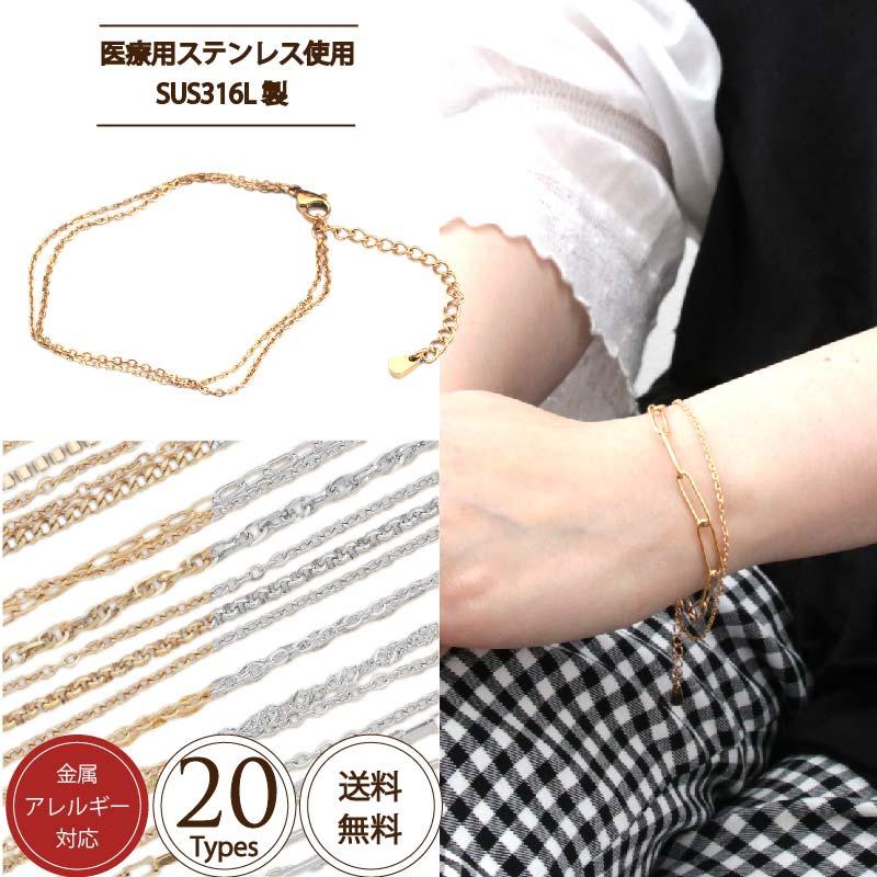 【SUS316L】サージカルステンレス ブレスレット-type2- SUS316L】サージカルステンレス ブレスレット-type2-