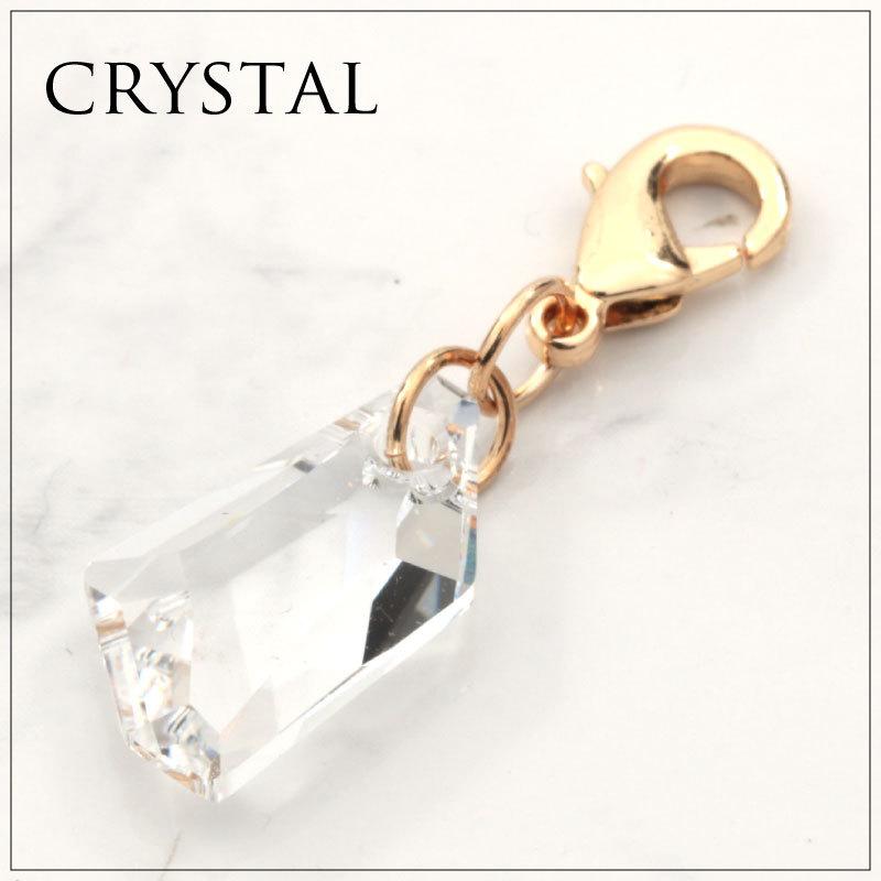 アクセサリー チャーム スワロフスキー キラキラ パーツ ファスナー