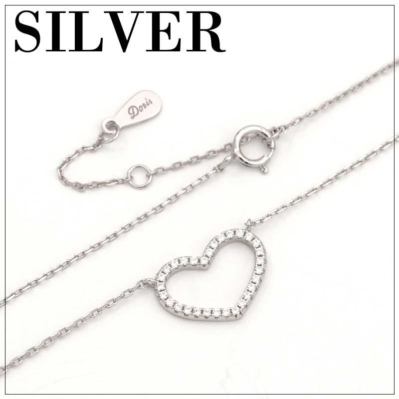 Doris Crystal silver925 スワロフスキー ジルコニア ネックレス