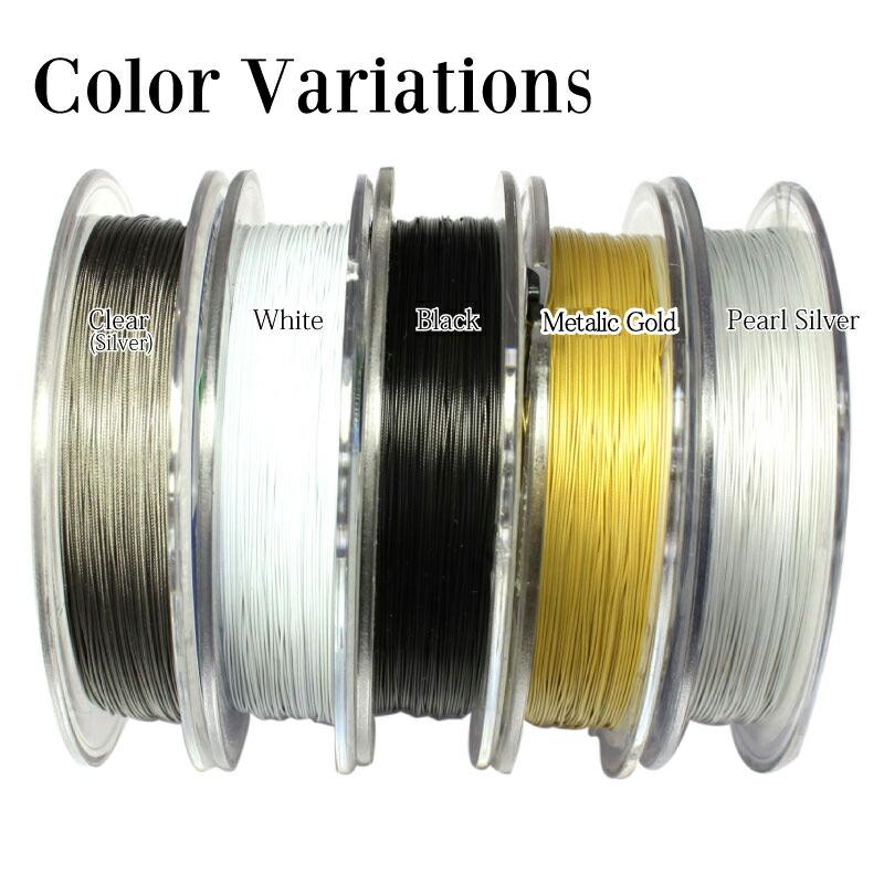 日本製 7本縒り ナイロンコート ステンレスワイヤー 直径 0.36 mm 30m巻  安心の日本製 ナイロンコートワイヤー |  | 03