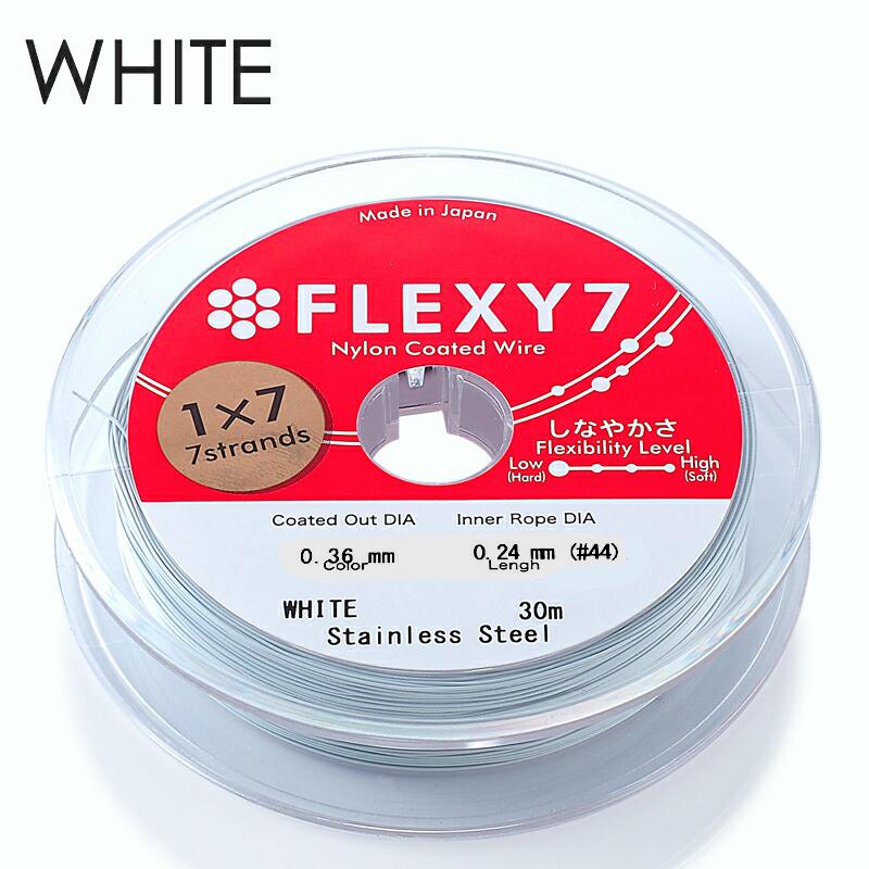 日本製 7本縒り ナイロンコート ステンレスワイヤー 直径 0.36 mm 30m巻  安心の日本製 ナイロンコートワイヤー |  | 05