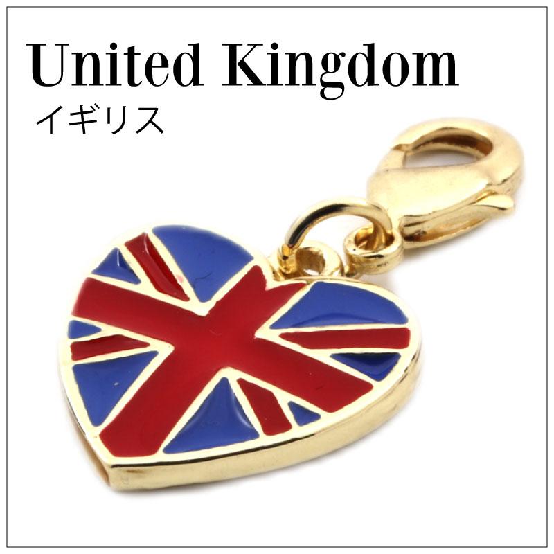 アクセサリー チャーム 国旗 フラッグ バッグチャーム イニシャル