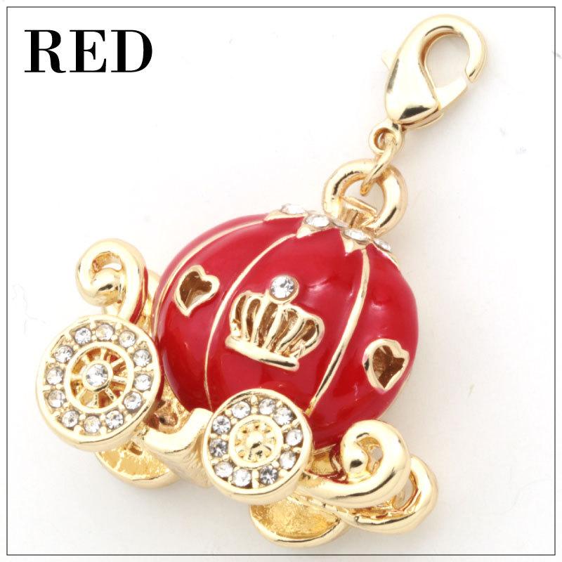 アクセサリー チャーム 馬車 カボチャの馬車 シンデレラ 18K