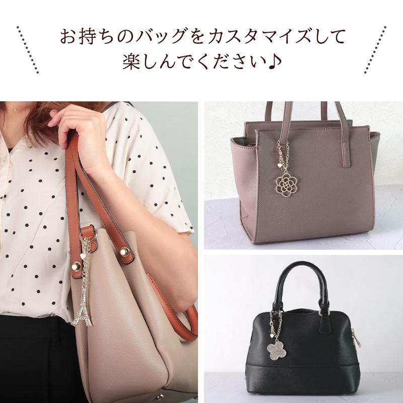 クローバーモチーフ バッグ チャーム 選べる 18Kコーティング