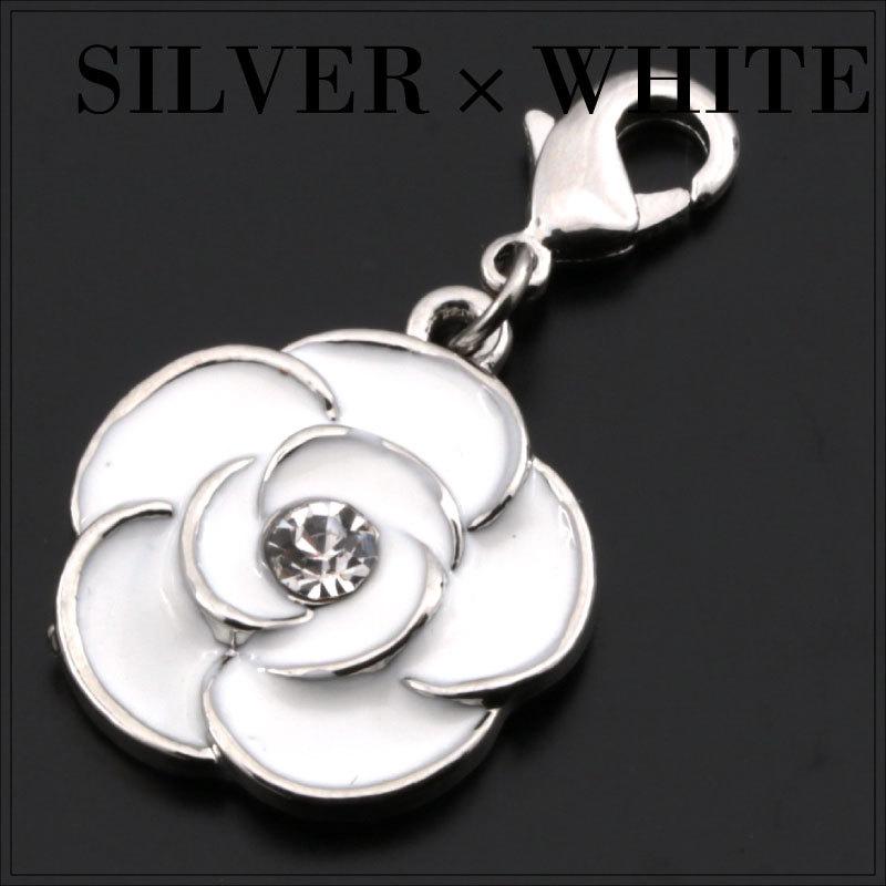 チャーム カメリア バックチャーム チェーン ピンク バッグチャーム