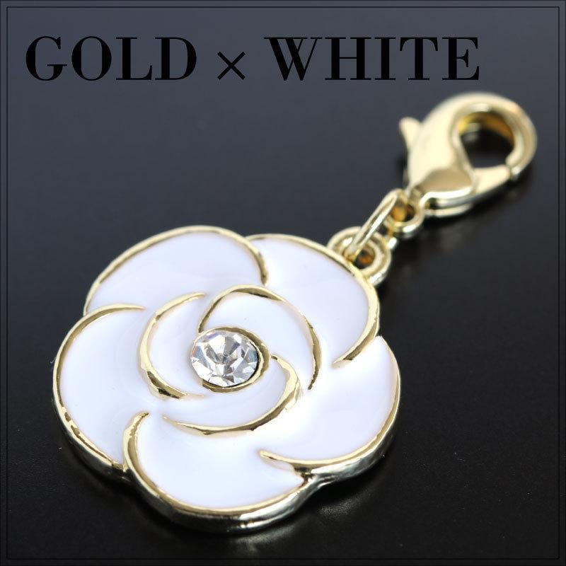 チャーム カメリア バックチャーム チェーン ピンク バッグチャーム