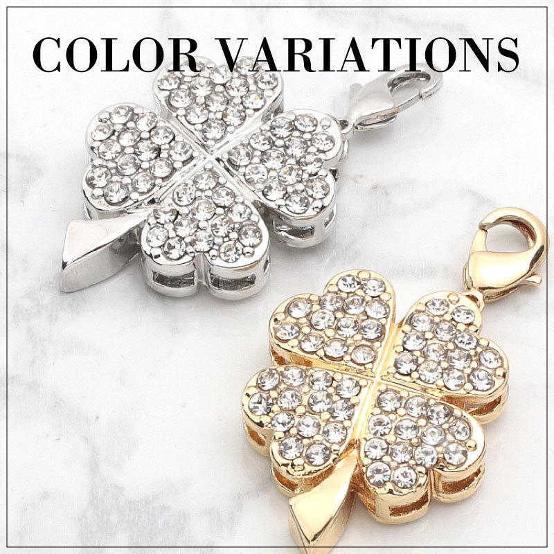 手まり　ストラップ　チャーム アクセサリー チャーム クローバー 18Kプレーティング バッグ