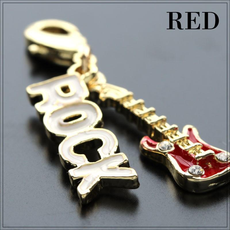 チャーム アクセサリー Rock ギター エレキ charm レディース