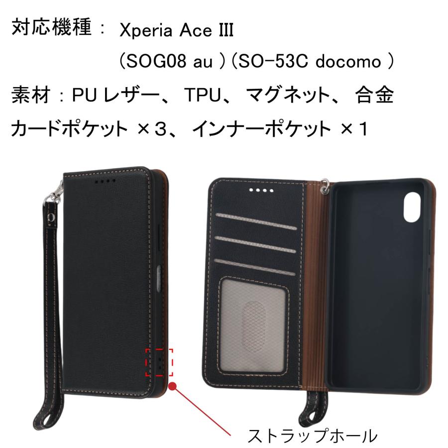 SONY Xperia Ace Ⅲ 手帳形ケース付 docomo 未使用 Xperia Ace III