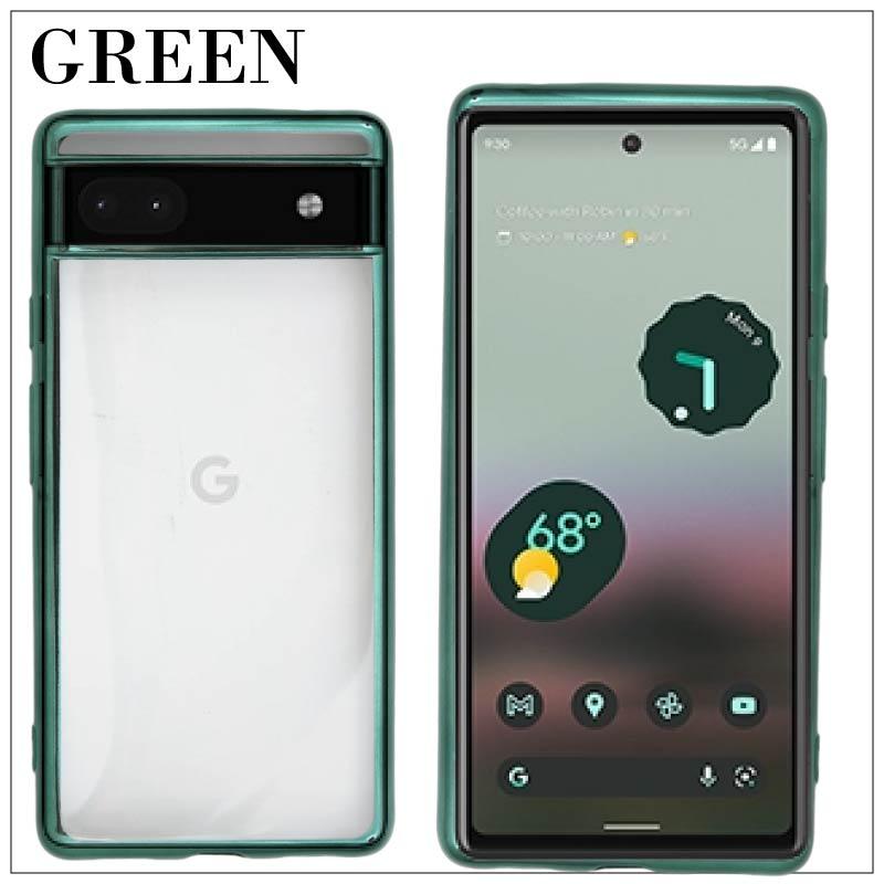Google Pixel 6a 7a SIMフリー サイドメッキ加工 TPU クリア 耐衝撃
