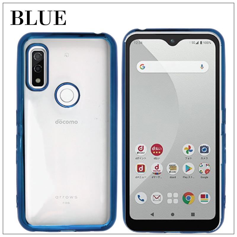 arrows We F-51B CG01 we f-51b サイドメッキ加工 TPU クリア 耐