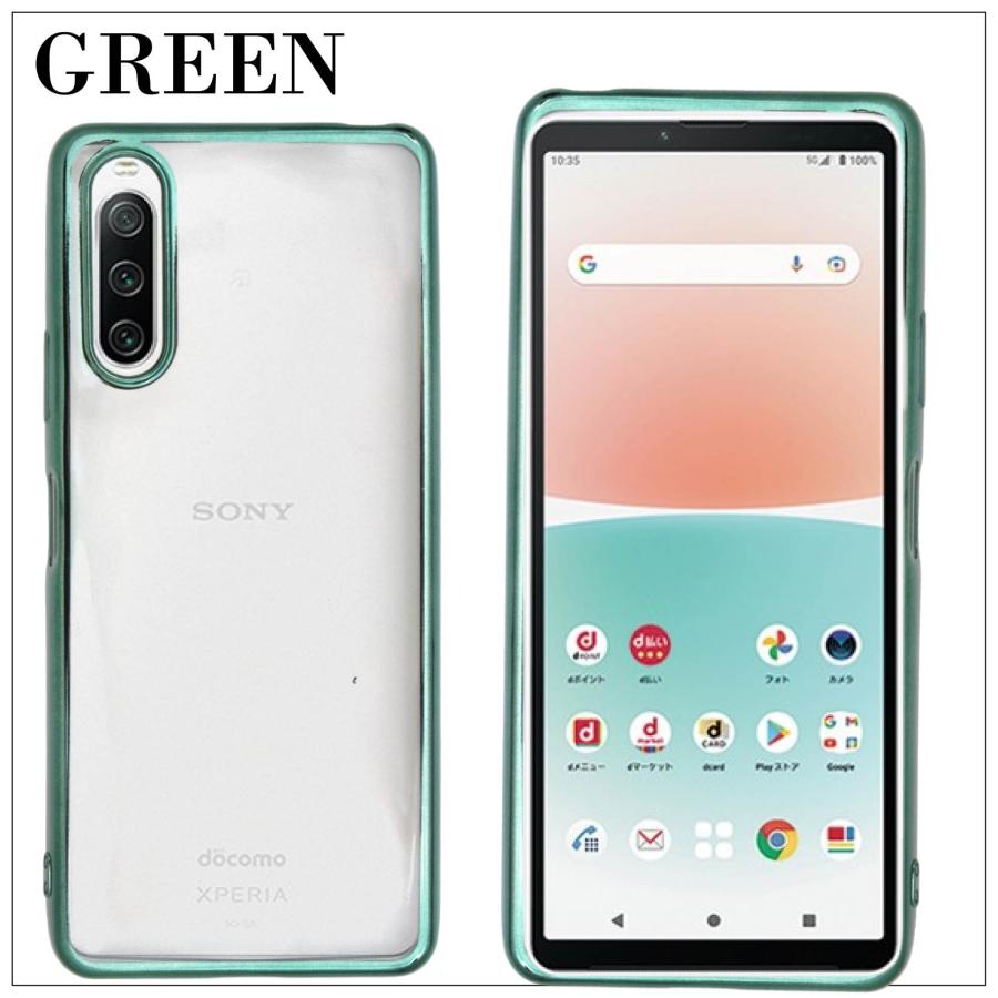 Xperia 10 IV SOG07 SO-52C シンプル サイドメッキ加工 TPU Xperia 10 IV SOG07 SO-52C シンプル サイドメッキ加工 TPU