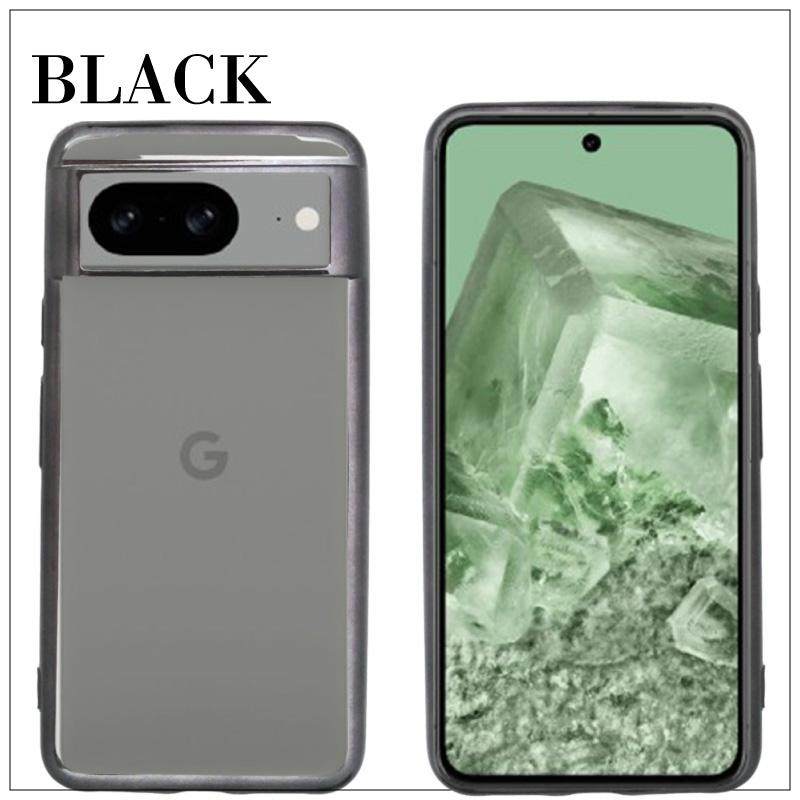 Google Pixel 8 Pixel8 ピクセル8 サイドメッキ加工 TPU クリア 耐衝撃