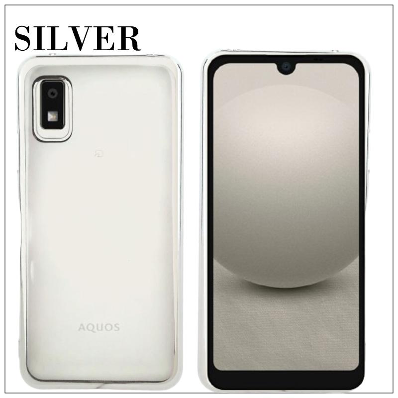 AQUOS Wish 3 Wish3 SH-53D A302SH ウィッシュ3 サイドメッキ加工 TPU