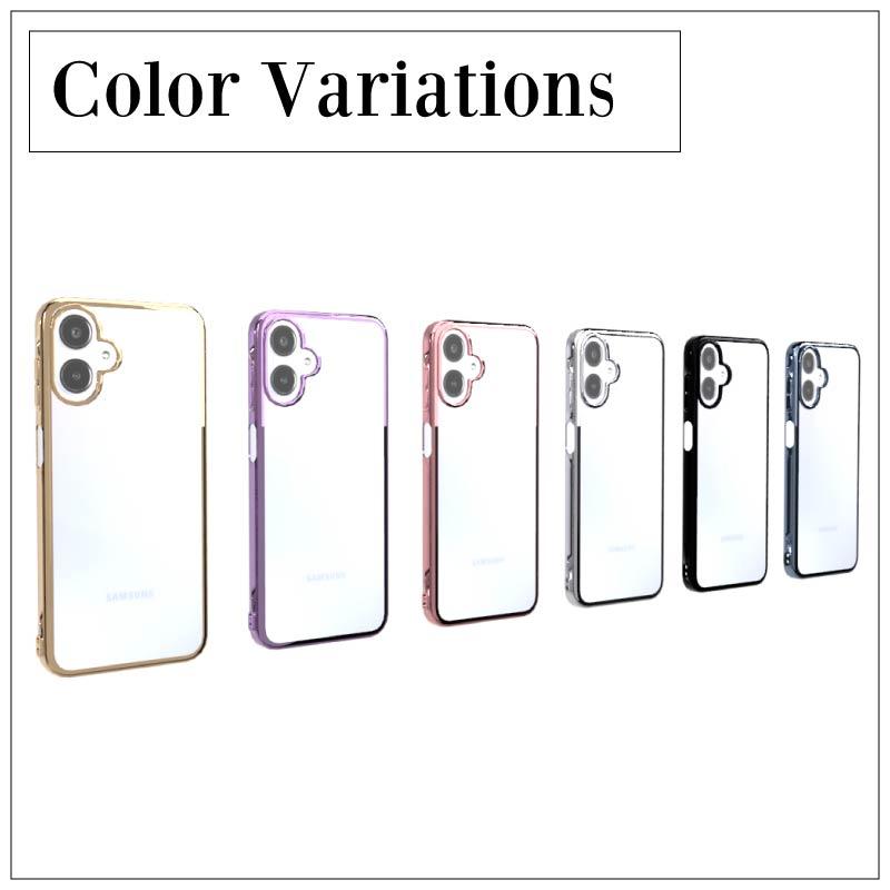 Galaxy A25 5G SC-53F サイドメッキ加工 TPU クリア 耐衝撃 衝撃吸収