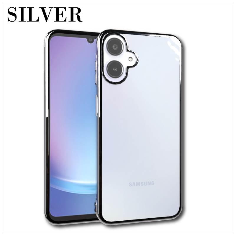 Galaxy A25 5G SC-53F サイドメッキ加工 TPU クリア 耐衝撃 衝撃吸収