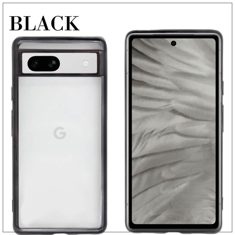 Google Pixel 7a SIMフリー サイドメッキ加工 TPU クリア 耐衝撃 衝撃