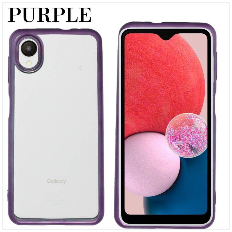 Galaxy A23 5G SCG18 SC-56C サイドメッキ加工 TPU クリア 耐衝撃