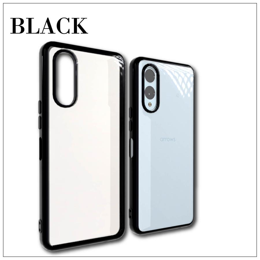 arrows We2 F-52E(docomo) サイドメッキ加工 TPU クリア 耐衝撃 衝撃
