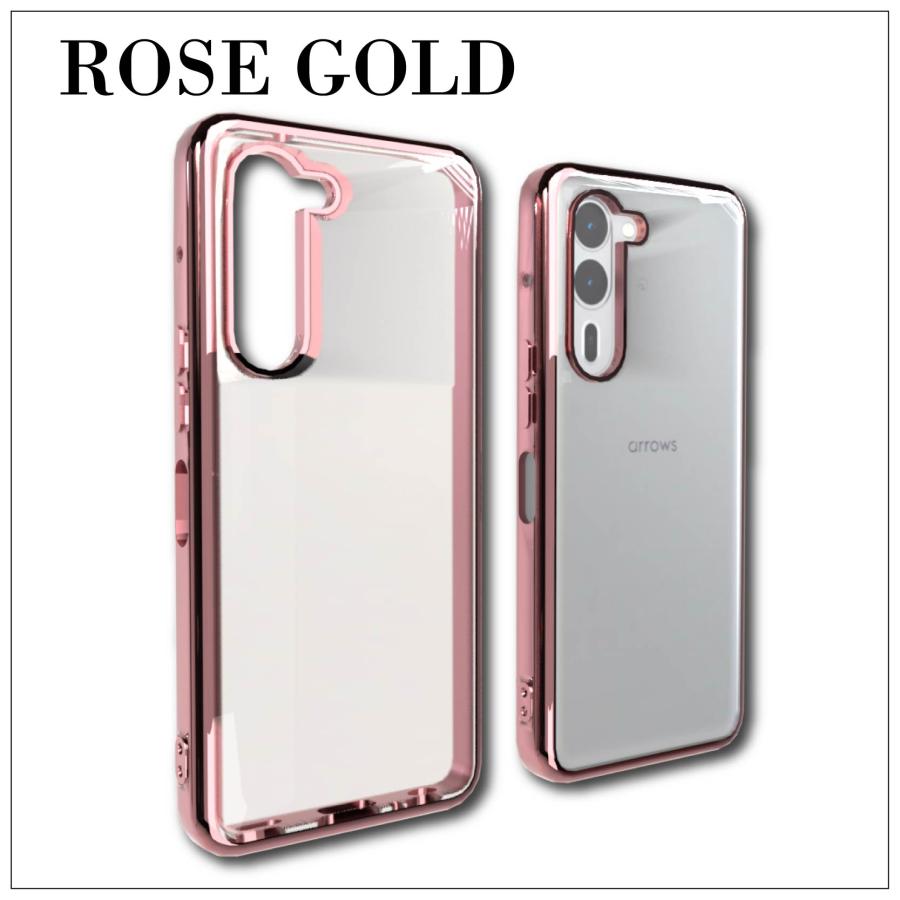Arrows We2 Plus F-51E (docomo) サイドメッキ加工 TPU クリア 耐衝撃