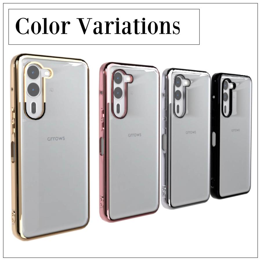 Arrows We2 Plus F-51E (docomo) サイドメッキ加工 TPU クリア 耐衝撃