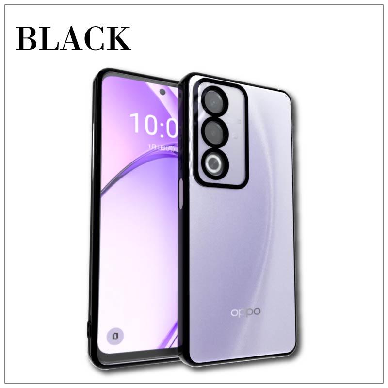 OPPO A3 5G サイドメッキ加工 TPU クリア 耐衝撃 衝撃吸収 ケース