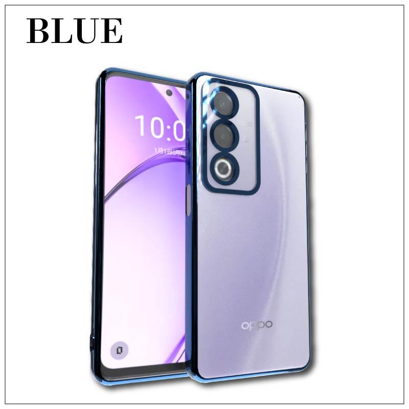 OPPO A3 5G サイドメッキ加工 TPU クリア 耐衝撃 衝撃吸収 ケース