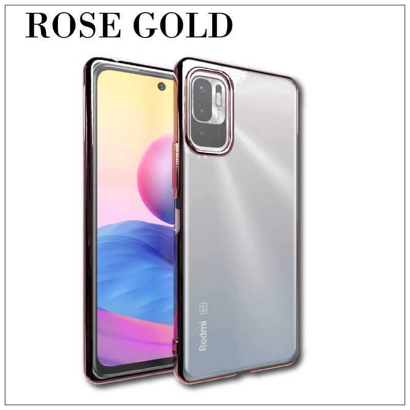 Redmi Note 10 JE XI G02 (au) サイドメッキ加工 TPU クリア 耐衝撃