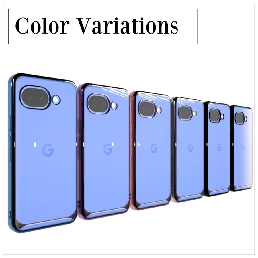 Google Pixel 10a シンプル サイドメッキ加工 TPU クリア 耐衝撃 衝撃
